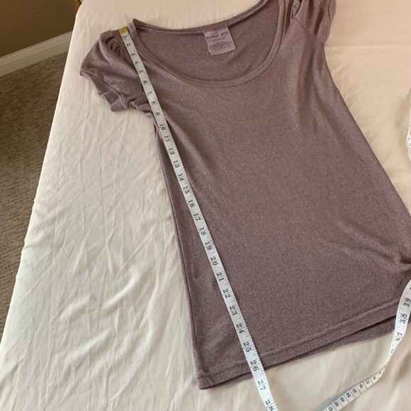 Michael Stars short sleeve low scoop neck puff t-shirt OSFM - Picture 7 of 7